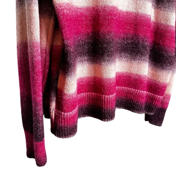 5 for $40 SALE! Old Navy Pink & Maroon Striped Crew Neck Knit Sweater sz XXL - Picture 7 of 9